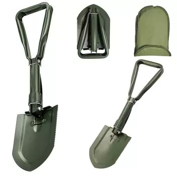 Camping Shovel Shovel Snow High Carbon Steel Embedded Shovel Multifunctional Shovel Mini Foldable Storage Bag Included 7 Functions Climbing Camping