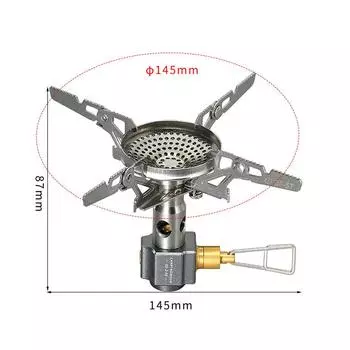 CAMPINGMOON Открытая сплит-печь для кемпинга Печи с раздельными газами Походная плита для альпинизма XD-2-NE серебряный
