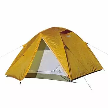 Campout Aluminum Dome Tent 3UV Old Yellow [Captain Stag] UA-0054
