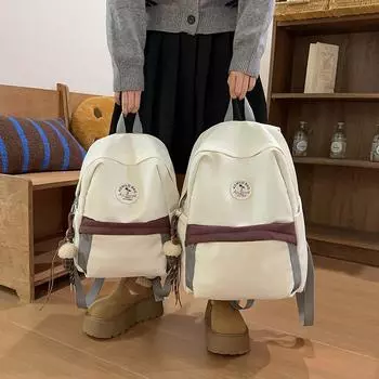 Рюкзак Campus Color Block, школьный рюкзак для студента, женский дорожный рюкзак S синий