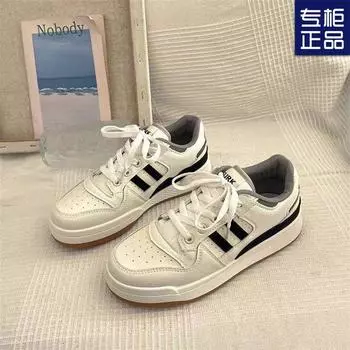 Campus style student little white shoes versatile bread platform 2024 autumn shoes women s new popular casual board shoes 35 хаки