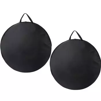 CAMPWAY Сумка для колес Велосипедная сумка Защита колес для шоссейного велосипеда Кроссовый велосипед Горный велосипед MTB 70 см (Черный набор из 2 шт.)