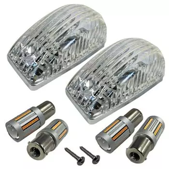 Camroad серии Y200 Боковой габаритный фонарь с прозрачным стеклом, светодиодный боковой габаритный фонарь и светодиодный передний указатель поворота, совместимый с продуктом