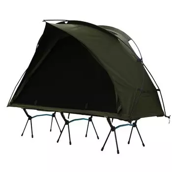 CAMVIL Sazae Cot Cot Tent Solo Can Minimal Hiking Climbing Single Person TC Fabric Convenience High Ceiling Skylight Lightweight 4 Seasons Fly