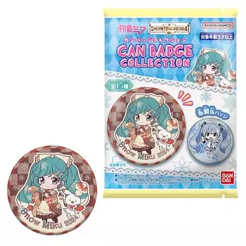 CAN BADGE COLLECTION SNOW MIKU2024 Коллекция значков Snow Candy Gum (Кан Мику) (14 штук) Игрушка/Жевание (Хацунэ Мику/Снежная Мику)