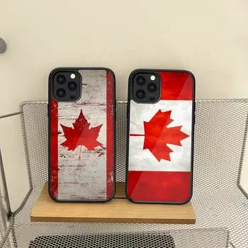 Canadian Flag Phone Case For Iphone 14 13 12 11 Pro Max Mini 7 6 6s 8 Plus X Xr Xs Se 2020 Fundas Shell PC TPU Cover iphone 12 pro