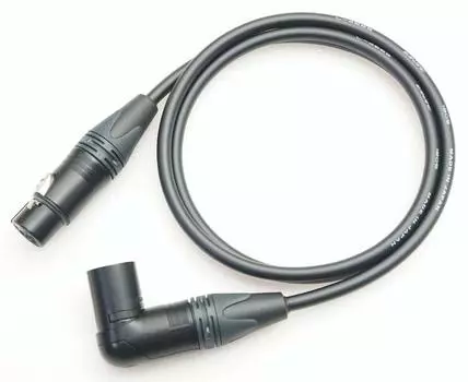 CANARE XLR female to XLR male microphone cable L-4E6S L-type (1.5m, black)
