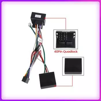 Canbus Box для Volkswagen Golf 5/6/Polo/Passat/Jetta/Tiguan/Touran/Skoda 40-контактный жгут проводов питания Android Car Radio Multimedia