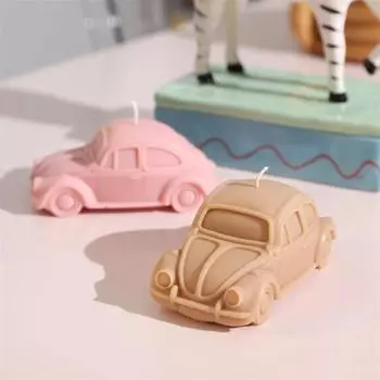 Candle DIY Car Silicone Mold Silicone Mold Retro Cars Casting Mould Classic Coupe Car Bus Car Holder белый