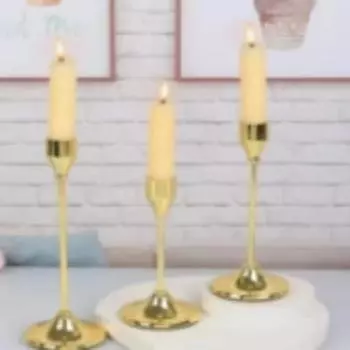 Подсвечник 1шт набор из трех предметов кованое железо украшения для гостиной украшение дома свадебная атмосфера для оттенения серебряный