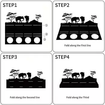 Candle Holder Tea Light Candlestick Elephant Decor Table Centerpiece for Farmhouse
