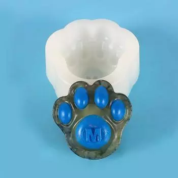 Силиконовая форма для свечей «кошачья лапка», легко извлекается из формы для самостоятельного изготовления свечей, тортов, помадки, штукатурки, украшения