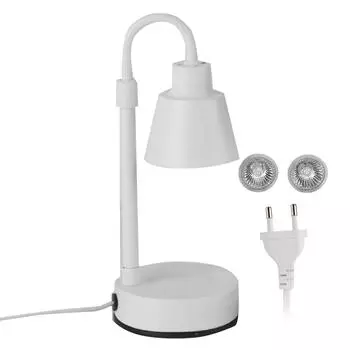 Candle Warmer Lamp Dimmable Timer Adjustable Height Retro Decorative Candle Wax Melting Light with белый