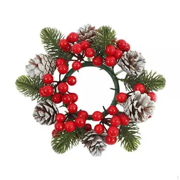 Candle Wreath Artificial Garland for Living Room Wedding золотой