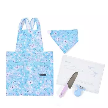 Фартук из ткани для конфет, набор для готовки, водоотталкивающий, не требующий утюга, фартук, нож, овощечистка, разделочная доска, треугольный ремень, милые девушки, лунный свет