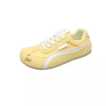 Candy color flat bottom round head sports shoes autumn new fashion versatile casual women s shoes 35