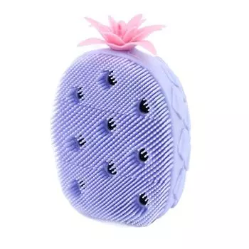 Candy Color Fruit Shape Shower Brush Soft Hair Exfoliation Silicone Shampoo Brush Non-Slip Bath Supplies Shower Massage Brushes other