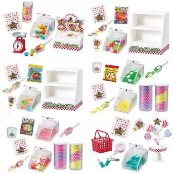 Candy SHOP CANDY 1BOX Приблизительно В115 x Ш70 x Г60 мм Изготовлен из АБС-пластика Re-ment Sweety! Счастливый! АГОГО! ПВХ,