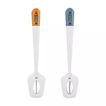 Candy Thermometer Multifunction Spatula Thermometer Digital Cooking Thermometer for Meat Food Cooking Grill Coffee Kitchen синий