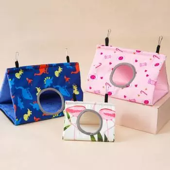 Candy Warm Birds Nest Dinosaurs Pattern Winter Bird Tent For Parakeets Parrot S белый