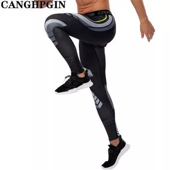 CANGHPGIN мужские спортивные брюки для фитнеса дышащие высокоэластичные беговые баскетбольные тренировочные спортивные брюки S
