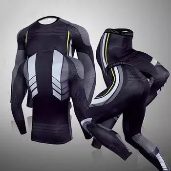 CANGHPGIN мужские спортивные колготки для занятий спортом на открытом воздухе дышащие тренировочные велосипедные лонг-джоны S