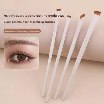 Cangzhou Yunci Precision Sickle Eyeliner & Angled Eyebrow Brush Set