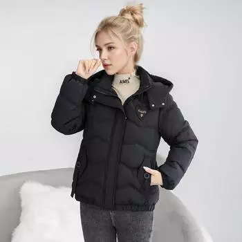 Cangzhou зимняя новая куртка женская интернет знаменитость мода короткая иностранная трендовая куртка M хаки