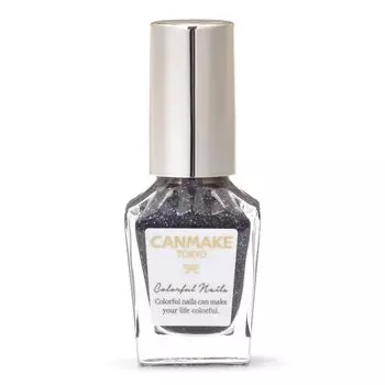 Canmake Colorful Nails 8ml Nail High Color Quick Drying Black Glitter N91#promqueen