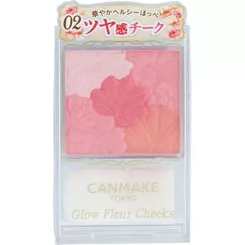 Canmake Glow Fleur Cheeks 02 Абрикосовый флер 1