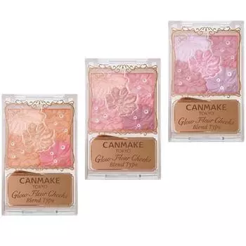 CANMAKE Glow Fleur Щеки (смешанный тип) B01 Хлопковый коралл B02 Роза Балерина B03 Лавандовая мечта B01 Cotton coral