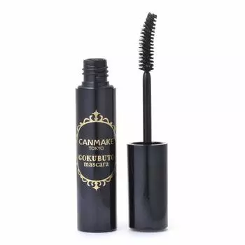 Canmake Gokubuto Mascara Super Black Volume Curl Keep Removes with Warm Water 6.8g