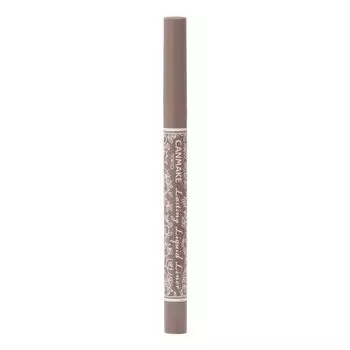Canmake Lasting Liquid Liner 09 Taupe Greige Liquid Eyeliner Extra Fine Brush Quick Dry Hot Water Off 0.5ml
