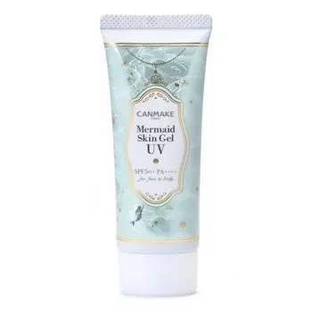 Canmake Mermaid Skin Gel UV C01 CICA Mint Sunscreen Gel SPF50+ PA++++ Смывается средством для умывания лица Солнцезащитный крем для всего тела 1 шт. (х 1)