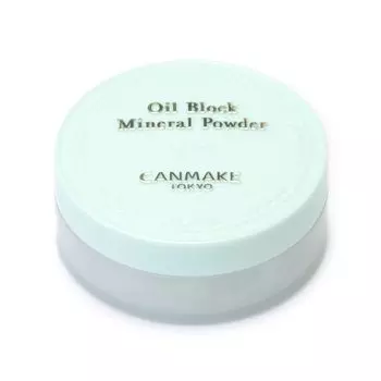 Canmake Oil Block Mineral Powder C01 Fluffy Mint Face Powder Loose Powder CICA Dokudami UV Protection Facial Remover Unscented 1 piece Cleanser/Soap