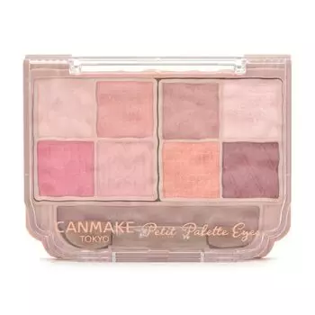 CANMAKE Палитра теней для век Petit Palette Eyes 05 Strawberry Peche с коралловым наконечником 2,0 г