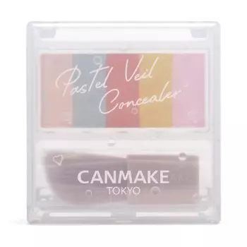 Canmake Pastel Veil Concealer 01 Light Beige Powder Concealer Color Control Moist 1.85g
