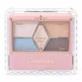 Canmake Perfect Stylist Eyes 20 блестящих теней для век с эффектом морской травы 2,75 г (х 1)