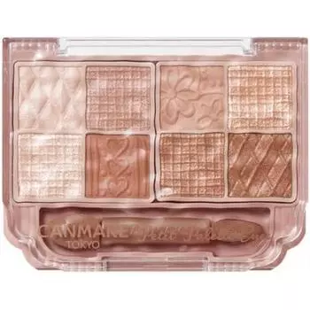 Canmake Petit Palette Eyes 04 Amande Brulee 2,0 г палитры теней для век с кончиками Brown 04 Amande Brulee