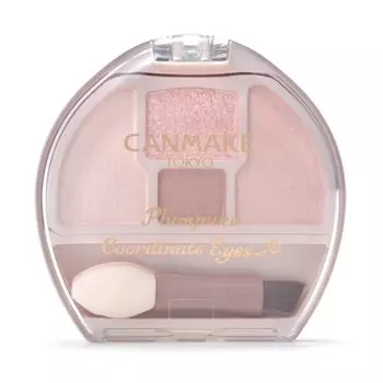Canmake Plan Puku Coordination Eyes Neo N01 Shiratama Plan Puku Eye shadow for tear bags Shadow liner Gekisaku Pink Beige