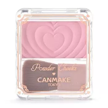 Canmake Powder Cheek Blusher P02 Little Shy Pink Glossy 1.8g, 1 piece