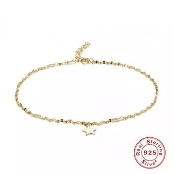 Canner Женщины Мужчины Пара Медные Ножные Браслеты 22см Цепочка Звезда/Круг Бисерные Ювелирные Изделия