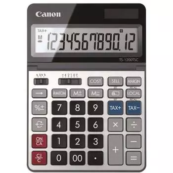 Canon Business Calculator TS-1200TSC 12 digits large tabletop size with tilting LCD