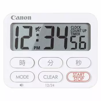 Canon Clock Timer Kitchen Timer Antibacterial Magnetic Large LCD White CT-50-WH