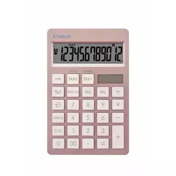 Canon Stylish Design Calculator Antibacterial Specification HS-1200TC Pink (12 Digits/Slim Tabletop/Two-tone Color) HS-1200TC-PK