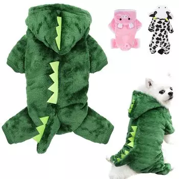 CANPLUS Dog Cosplay Dog Толстая холодная молочная собака Pet Маленькая Средняя Большая собака Одежда, шапка, куртка, парка, одежда, верхняя одежда, осень/зима, защита,