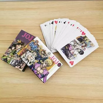 Cantao аниме мультфильм JoJos Bizarre Adventure косплей настольные игры карты в твердом переплете покер игрушка в подарок с коробкой A