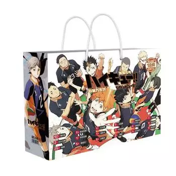 Cantao Haikyuu Lucky Gift Bag Collection Toy Haikyuu!!! Hinata Shyouyou включает открытку, плакат, значок, наклейки, закладку, рукава