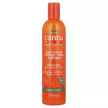 Cantu, Масло ши для натуральных волос, кондиционирующий кремовый лосьон для волос, 12 жидких унций (355 мл)