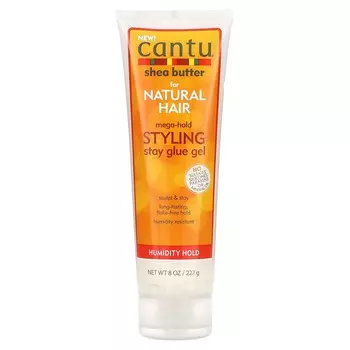 Cantu, Масло ши для натуральных волос, гель-клей Mega-Hold Styling Stay Glue, 8 унций (227 г)